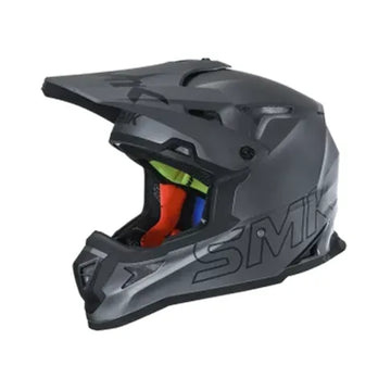 SMK Allterra Solid Matt Black MA260 Off-Road / MX Helmet | Motovile Kuwait