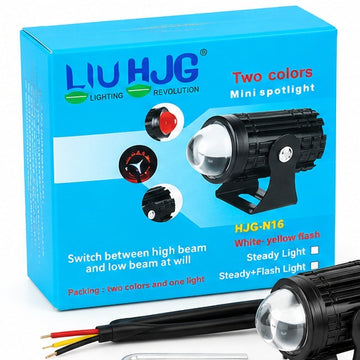 LIUHJG HJG-N16 Mini LED Spotlight White/Yellow | كشاف ميني ليد دباب أبيض وأصفر