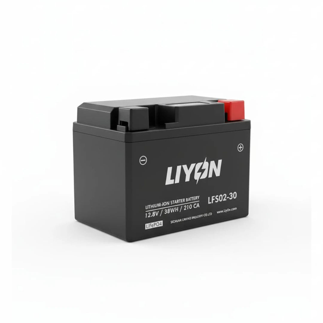 Liyon lithium-ion battery on a white background