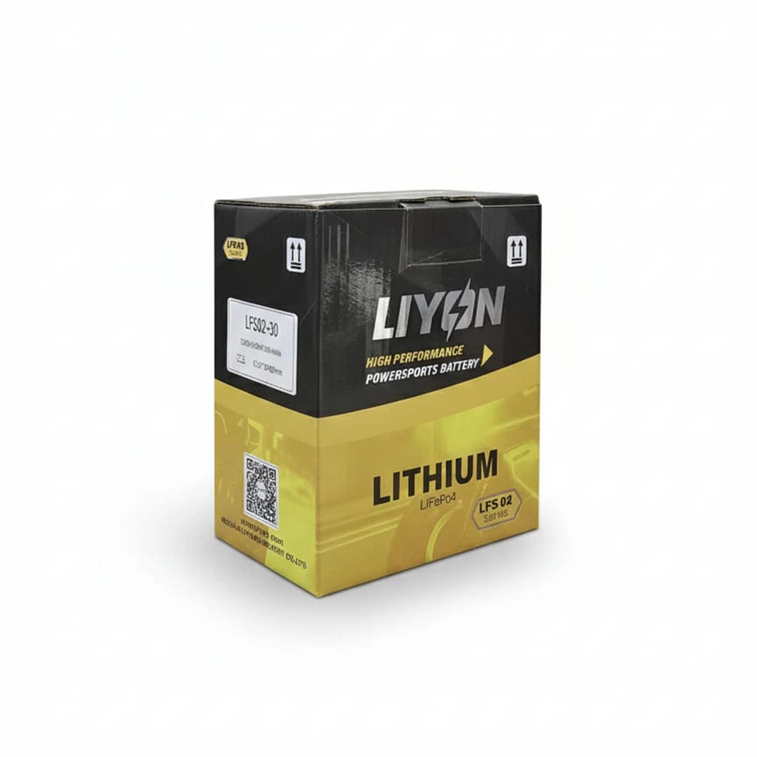 Liyon lithium-ion battery on a white background