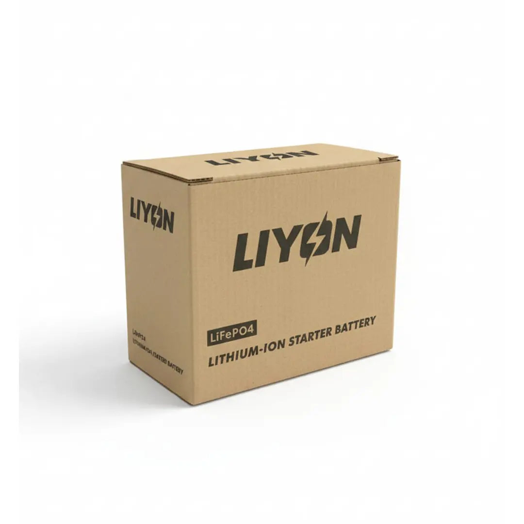 Liyon lithium-ion battery on a white background