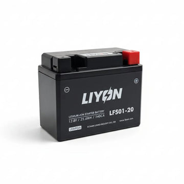 Liyon lithium-ion battery on a white background