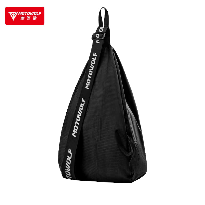 MOTOWOLF MB8 Helmet Bag | Lightweight Motorcycle Sling Bag | Kuwai