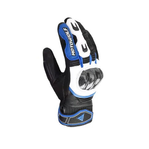 MOTOWOLF Leather Motorcycle Gloves Full Finger Protective Gear FOR Men & Women ATV Rider Sports