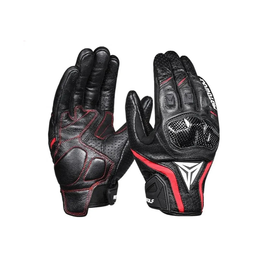 MOTOWOLF MDL0305 Impact Glove – Single Full-Finger Motorcycle Glove Black Kuwait