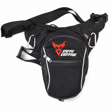 MOTO CENTRIC Motorcycle & ATV Waist and Leg Bag – Black | شنطة خصر ورجل للسايكل والدباب والـ ATV