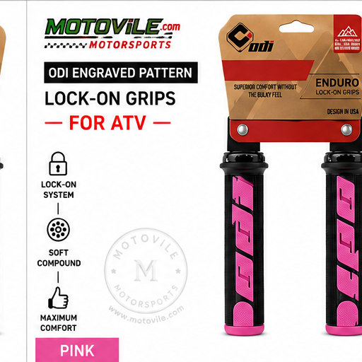 ODI Engraved Pattern Lock-On ATV Grips for Yamaha Banshee 350, Raptor 700/660 & YFZ450 – قبضة هندل ATV