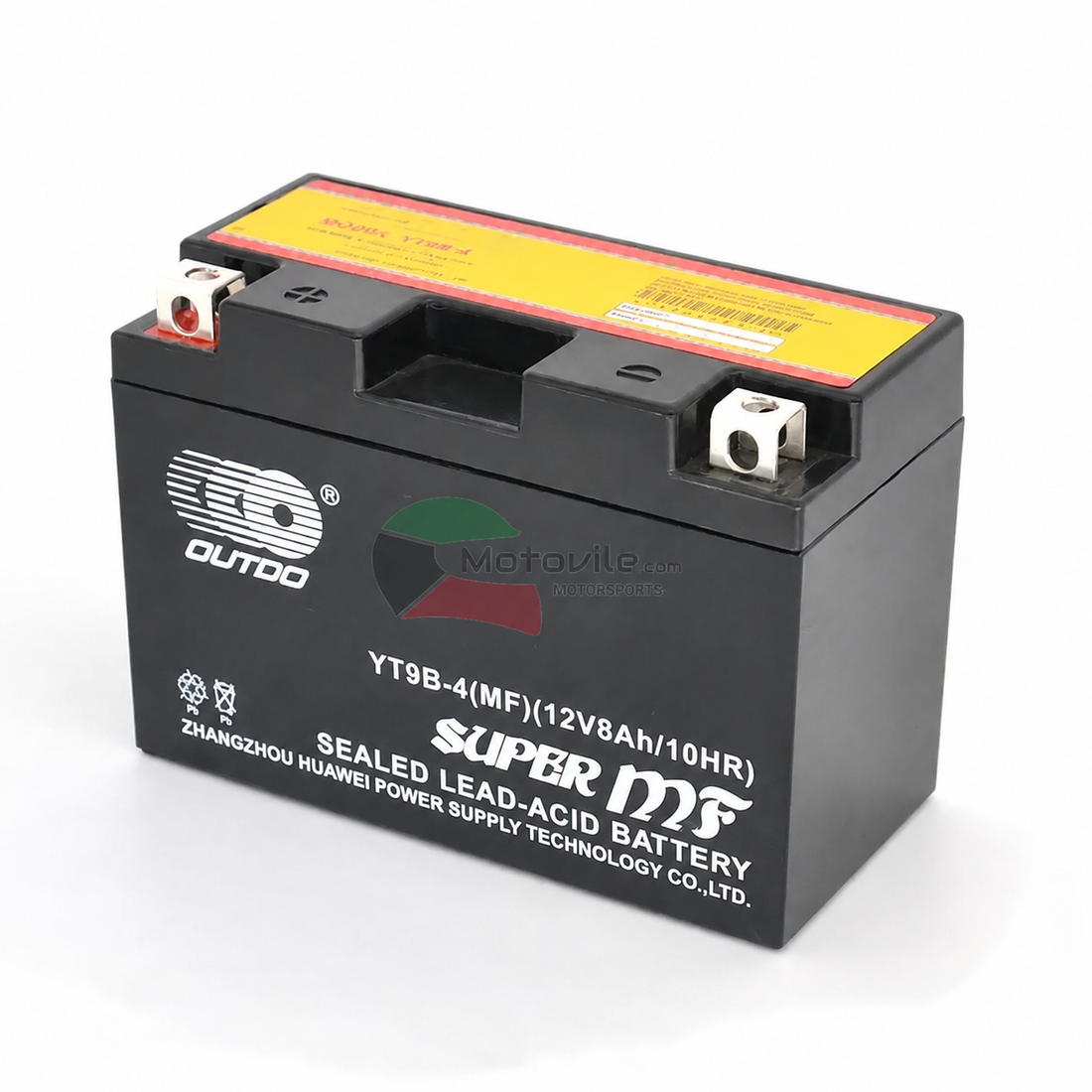 OUTDO YT9B-4 (MF) 12V 8Ah Factory Activated AGM Battery – GT9B for Raptor 700 | بطارية رابتر