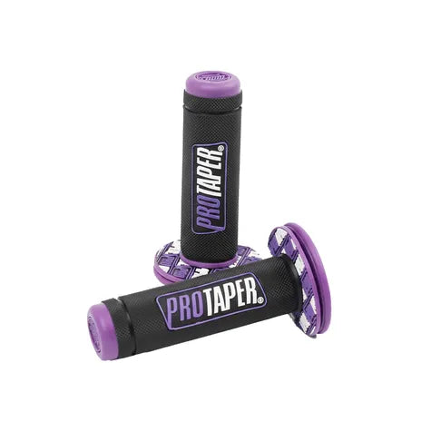 PROTAPER 22mm/24mm Dirt Motorbike Handle Bar Motorcycle Handlebar Grip Set for Yamaha, KTM, Honda, Kawasaki, Suzuki – Off-Road Pit Bike Parts (Purple)