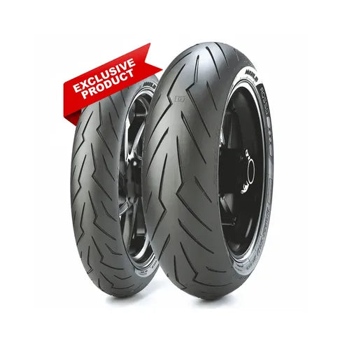 Pirelli Diablo Rosso III 180/55 ZR17 73W Tubeless Rear Tire – 2025 Model, Only 2 Pieces in Kuwait