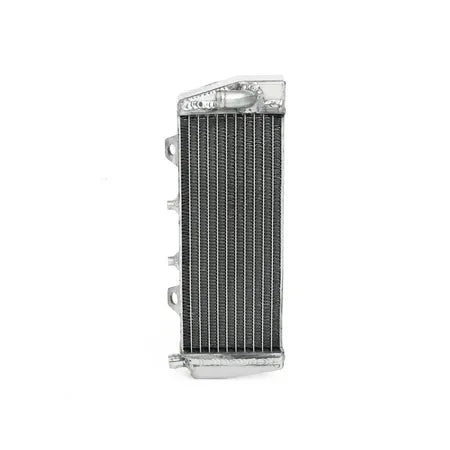 Metallic radiator on a white background