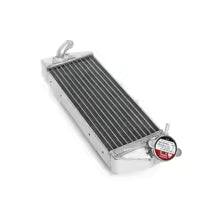 Metal radiator with a white background