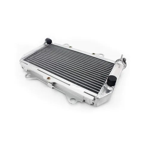 Metallic radiator on a white background