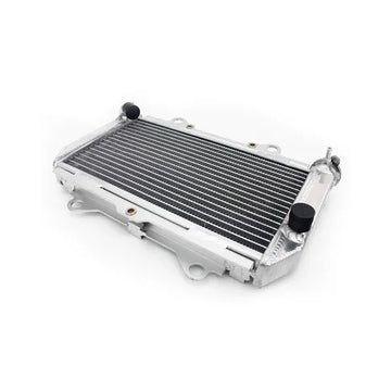 Metallic radiator on a white background
