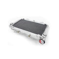 Metallic radiator on a white background