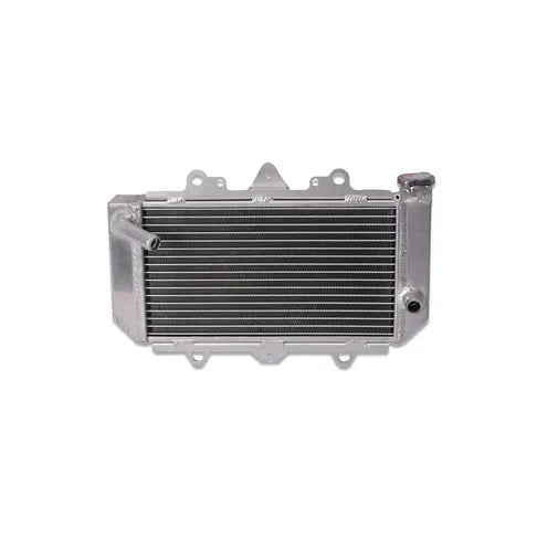 Metallic radiator on a white background