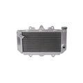 Metallic radiator on a white background