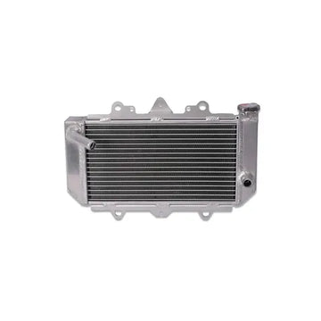 Metallic radiator on a white background