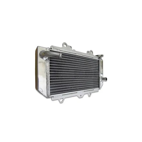 Metallic radiator on a white background