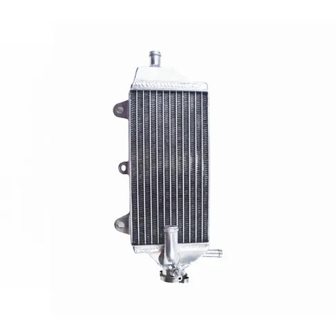 Metallic radiator on a white background
