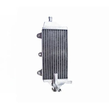 Metallic radiator on a white background