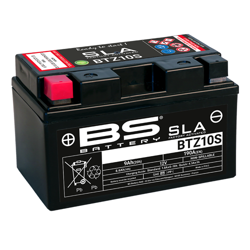 BS Battery BTZ10S-BS SLA MAX equivalent YTZ10S