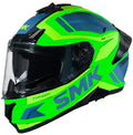 SMK Typhoon Thorn Matt Green Yellow (MA848) Helmet