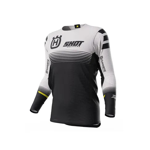 Shot MX Jersey Aerolite Limited Edition Husqvarna – Black | Motocross Jersey Kuwait