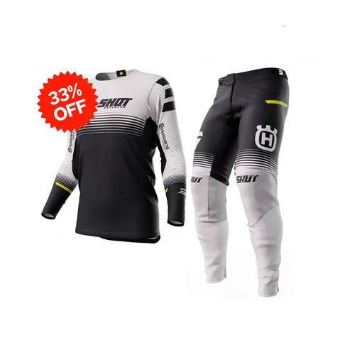 Shot MX Jersey Aerolite Limited Edition Husqvarna – Black | Motocross Jersey Kuwait