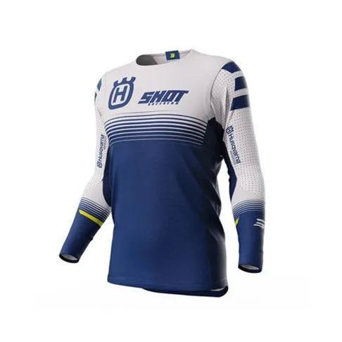 Shot MX Jersey Aerolite Limited Edition Husqvarna – Blue | Motocross Jersey Kuwait