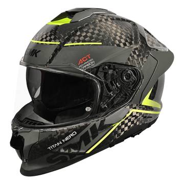 SMK Titan Carbon Nero GL264 Full-Face Carbon Helmet | Motovile Kuwait