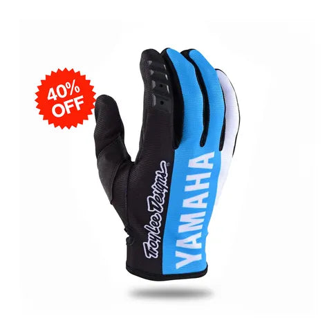Troy Lee Designs GP Yamaha RS1 Gloves – Black/Cyan | Motocross & MTB Kuwait