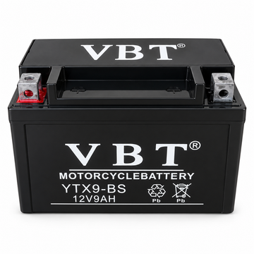 VBT YTX9-BS Motorcycle Battery - بطارية سيكل كاواساكي وسوزوكي وهوندا