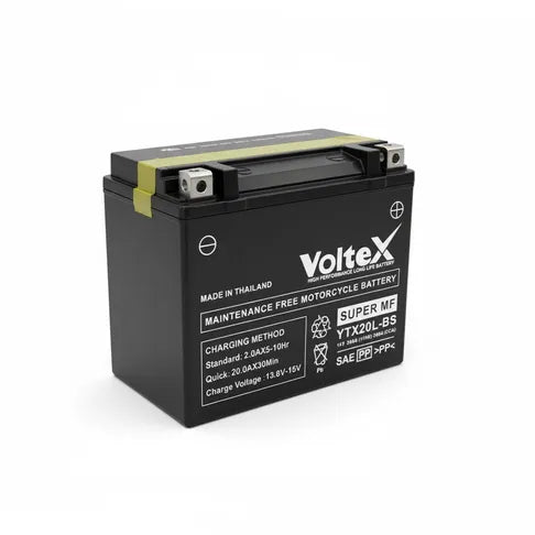 YTX20L-BS Voltex Gel 12V 20Ah Battery – Motorcycle, ATV & UTV Powersport Battery (Made in Thailand)