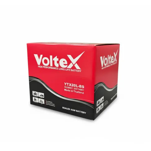 YTX20L-BS Voltex Gel 12V 20Ah Battery – Motorcycle, ATV & UTV Powersport Battery (Made in Thailand)