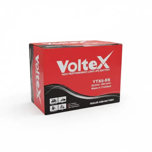 YTX9-BS Voltex 12V 9Ah Battery – Reliable Powersport & Motorcycle Battery