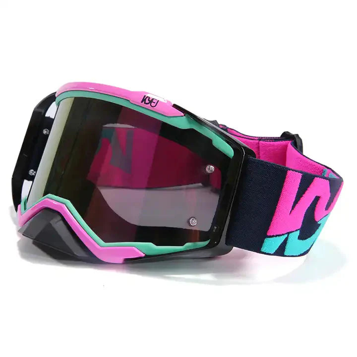 anti fog pink motocross goggles for outdoor sport