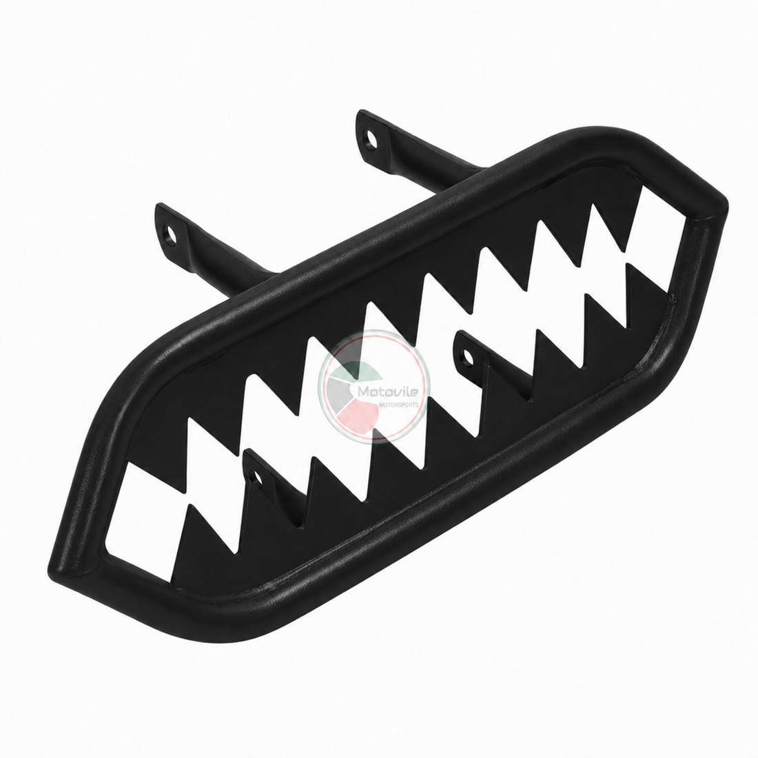 Yamaha Banshee 350 YFZ350 Teeth-Style Steel BANSHEE Front Bumper 1987–2006 – Black/Silver | دعامية بانشي