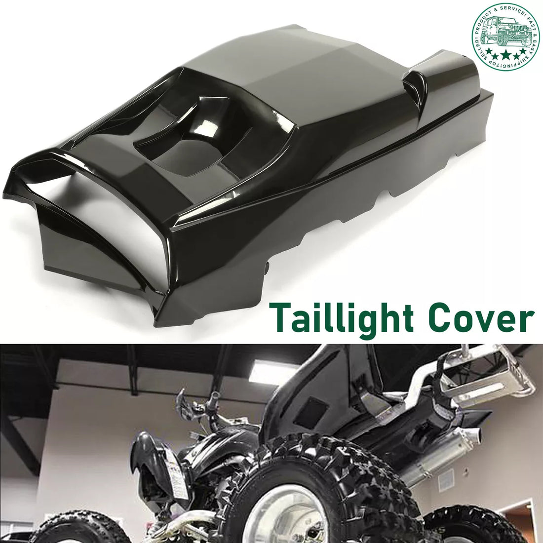 Black Rear Tail light Cover Back Light For YAMAHA Raptor 700/700R 2006-2023 - Motovile