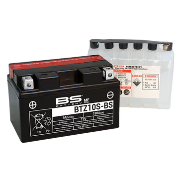 BS Battery BTZ10S-BS equivalent YTZ10S - Motovile