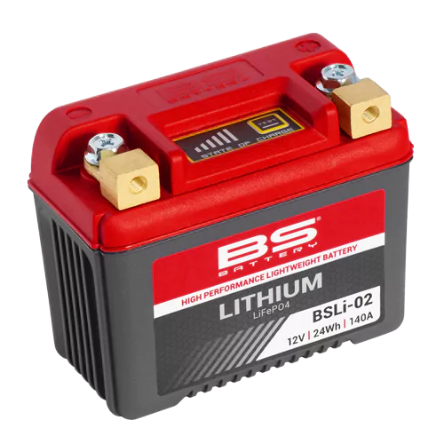 BS BSLi-02 Lithium Ion Motorcycle Motorbike Battery - Motovile