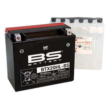 BTX20HL-BS BS Battery YTX20L 12V 18.9 AH - Motovile