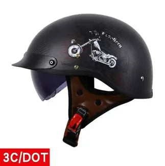 Carbon Fiber Summer Open Face Helmet with DOT/CCC Certified