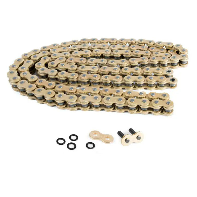 DID 520VX3GB-120 Gold 120 Link High Performance VX Series X-Ring Chain with Connecting Link