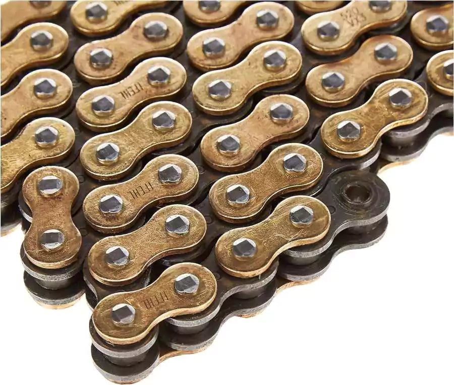 DID 520VX3GB-120 Gold 120 Link High Performance VX Series X-Ring Chain with Connecting Link