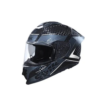 SMK Titan Carbon Nero GL261 Full-Face Carbon Helmet | Motovile Kuwait