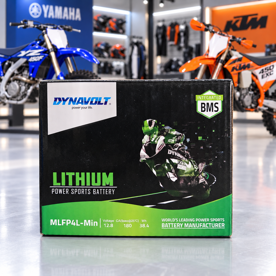 Dynavolt MLFP4L-Min Lithium Battery for Yamaha YZ & KTM | بطارية ليثيوم سيكل بر ياماها وKTM