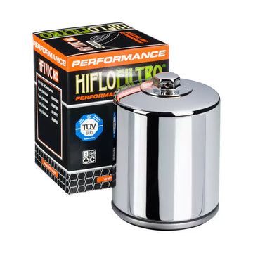 HF 170C CHROME HARLEY OIL FILTER - Motovile