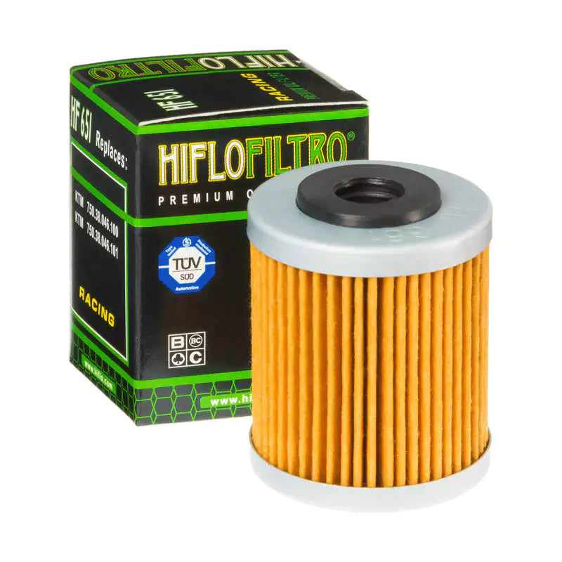 HiFlo Filtro HF 651 Standard Premium Oil Filter - Motovile