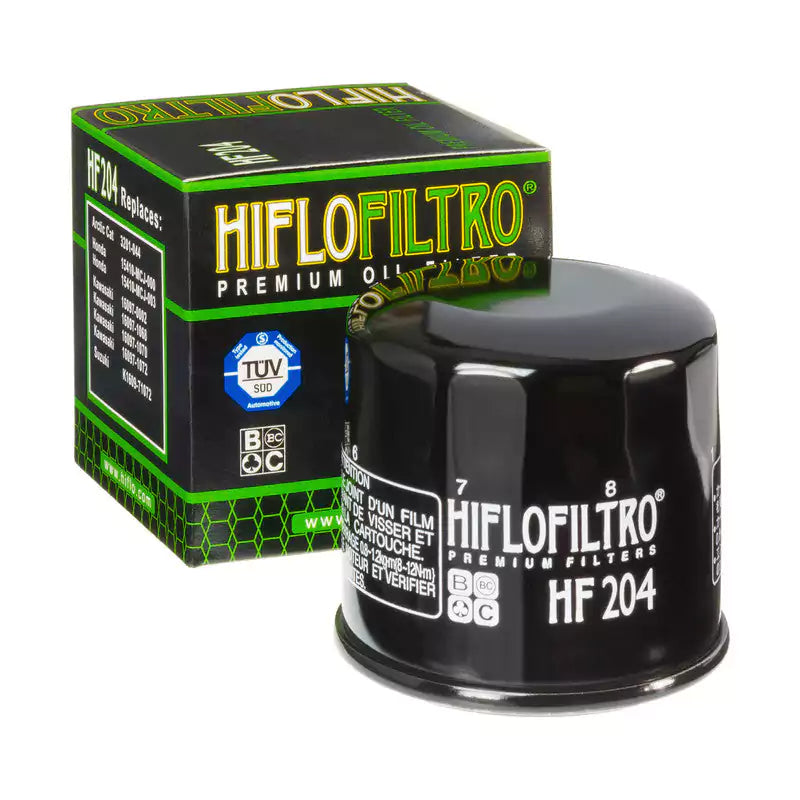 HiFlo Filtro HF204 Black Standard Premium Oil Filter - Motovile